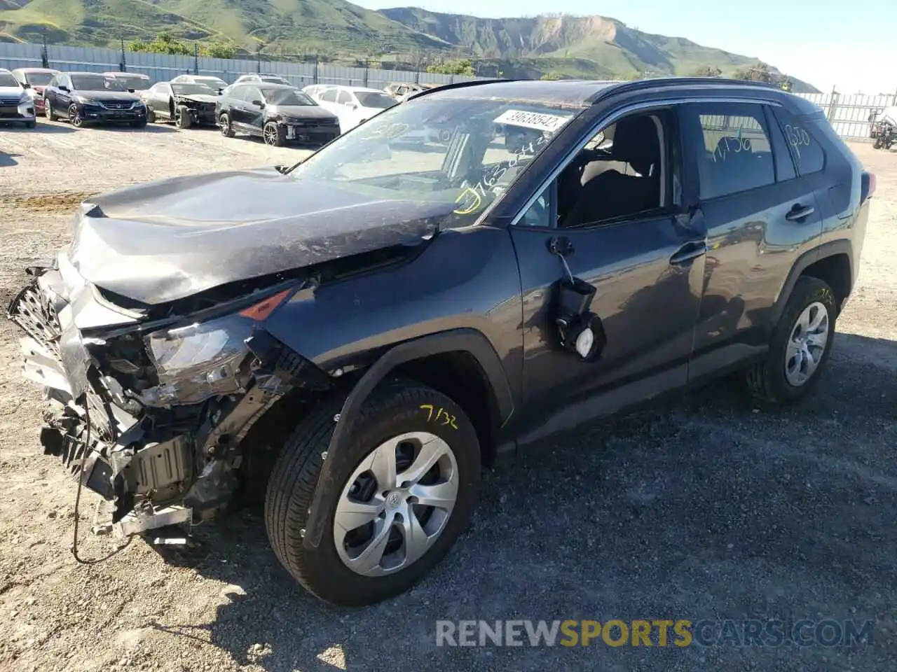 2 Photograph of a damaged car 2T3K1RFV4LW074695 TOYOTA RAV4 2020