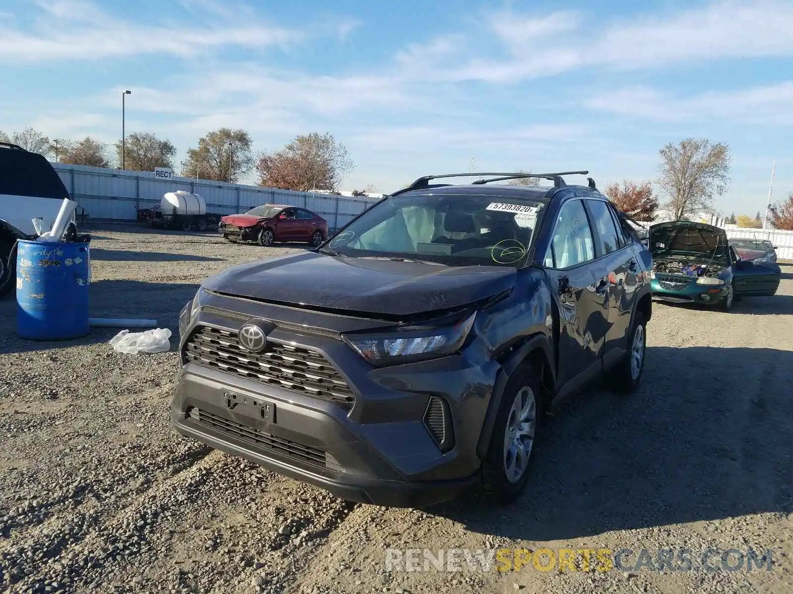 2 Photograph of a damaged car 2T3K1RFV4LW076303 TOYOTA RAV4 2020