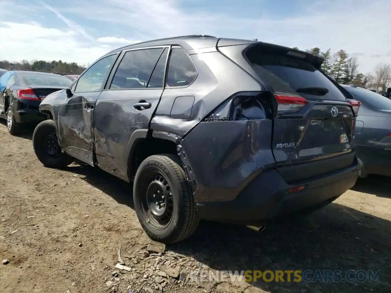 3 Photograph of a damaged car 2T3K1RFV4LW098561 TOYOTA RAV4 2020