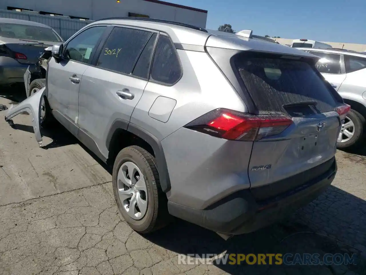 3 Photograph of a damaged car 2T3K1RFV4LW099872 TOYOTA RAV4 2020