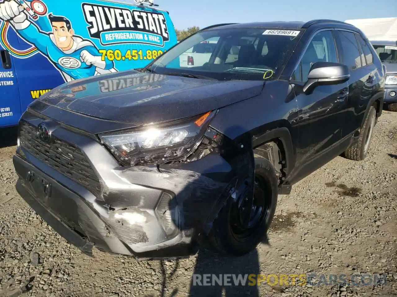 2 Photograph of a damaged car 2T3K1RFV5LC045174 TOYOTA RAV4 2020