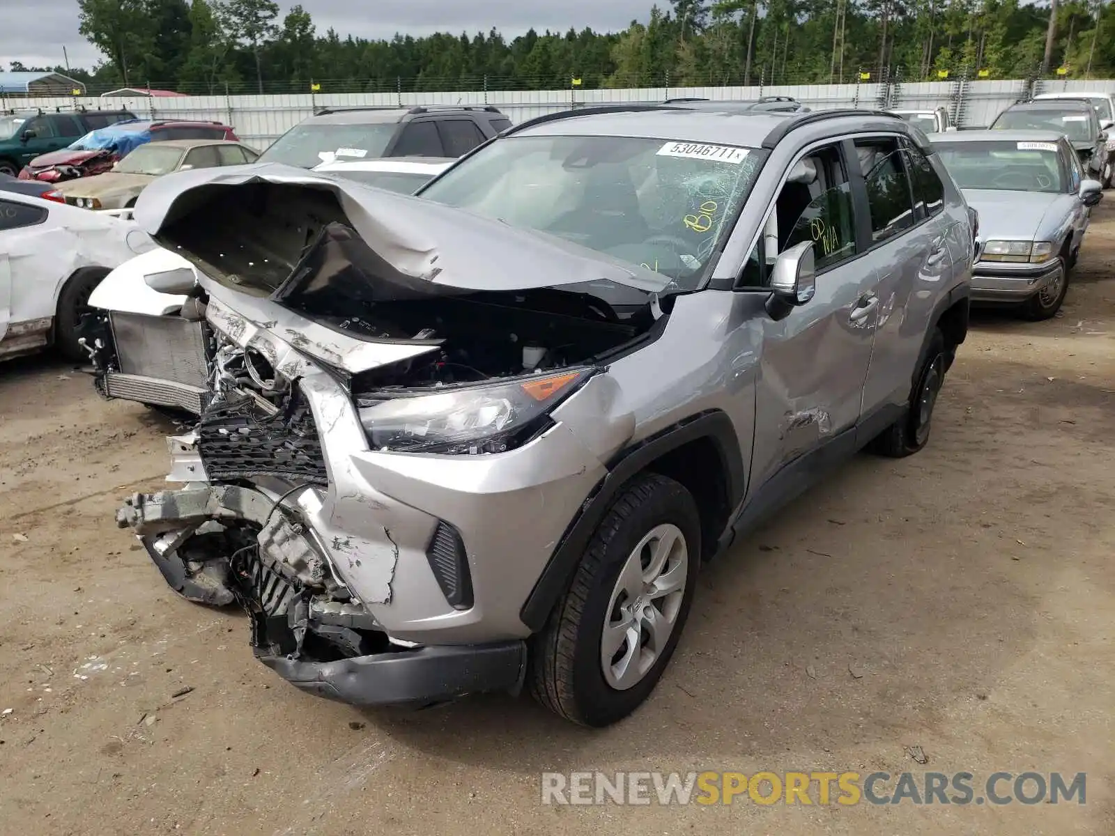 2 Photograph of a damaged car 2T3K1RFV5LC056871 TOYOTA RAV4 2020