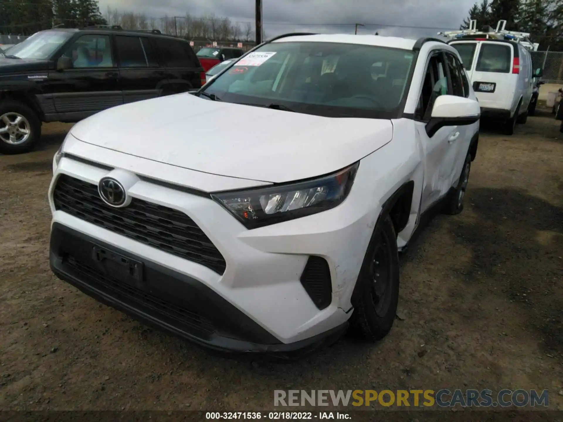 2 Photograph of a damaged car 2T3K1RFV5LC062962 TOYOTA RAV4 2020