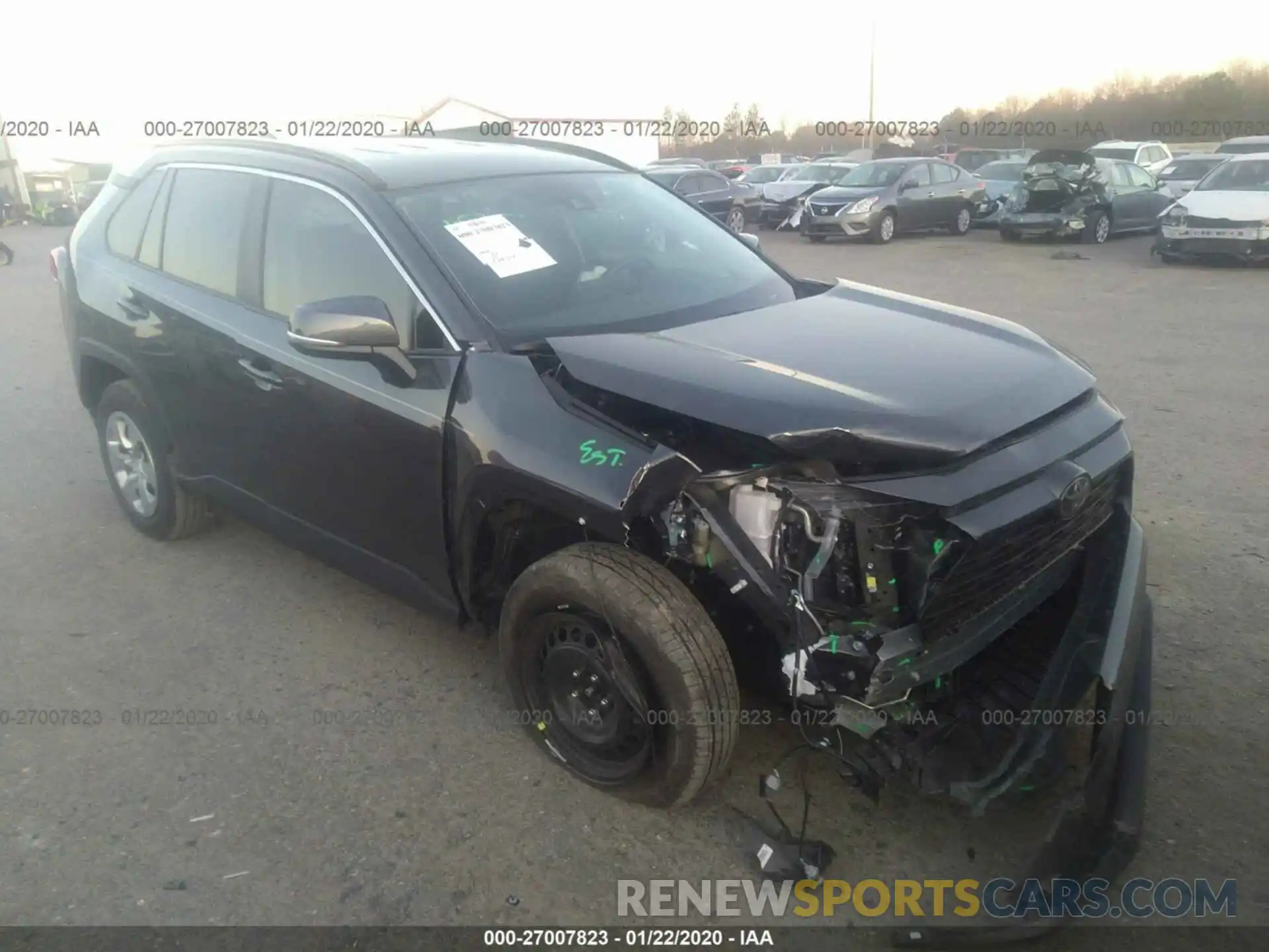 1 Photograph of a damaged car 2T3K1RFV6LC038962 TOYOTA RAV4 2020