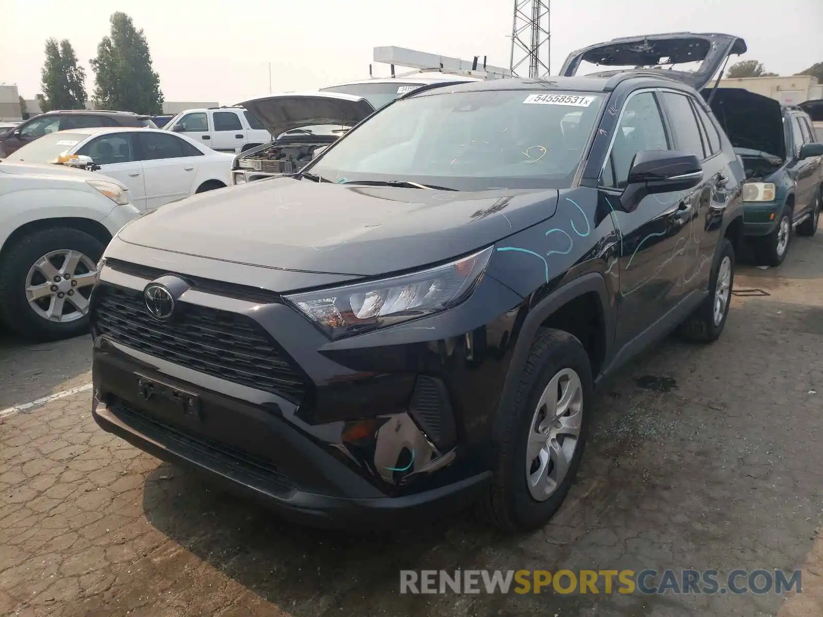 2 Photograph of a damaged car 2T3K1RFV6LW081597 TOYOTA RAV4 2020