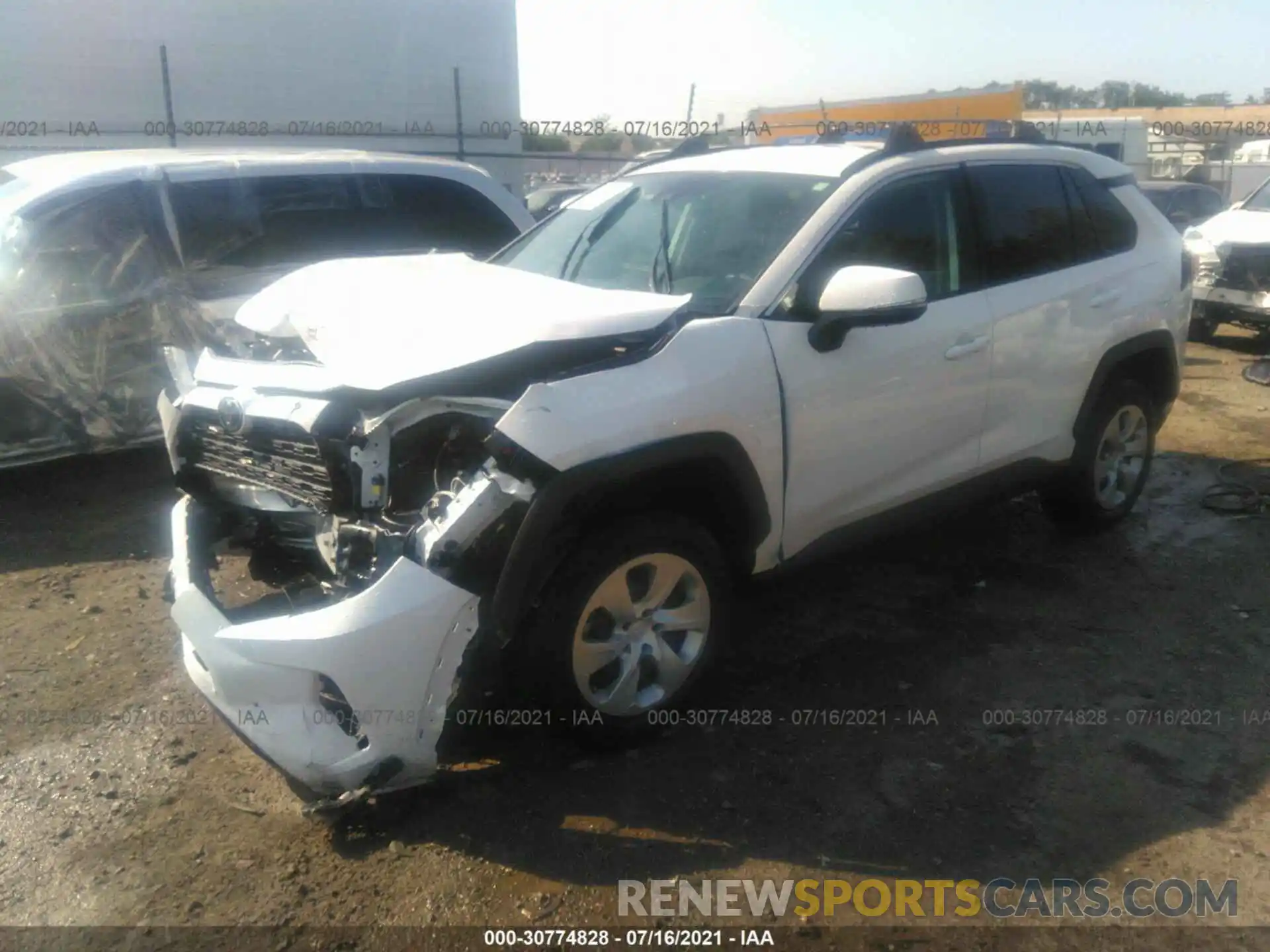 2 Photograph of a damaged car 2T3K1RFV6LW097895 TOYOTA RAV4 2020