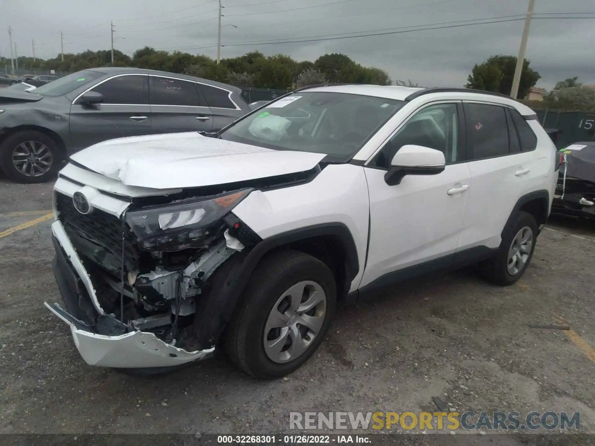 2 Photograph of a damaged car 2T3K1RFV7LC042566 TOYOTA RAV4 2020