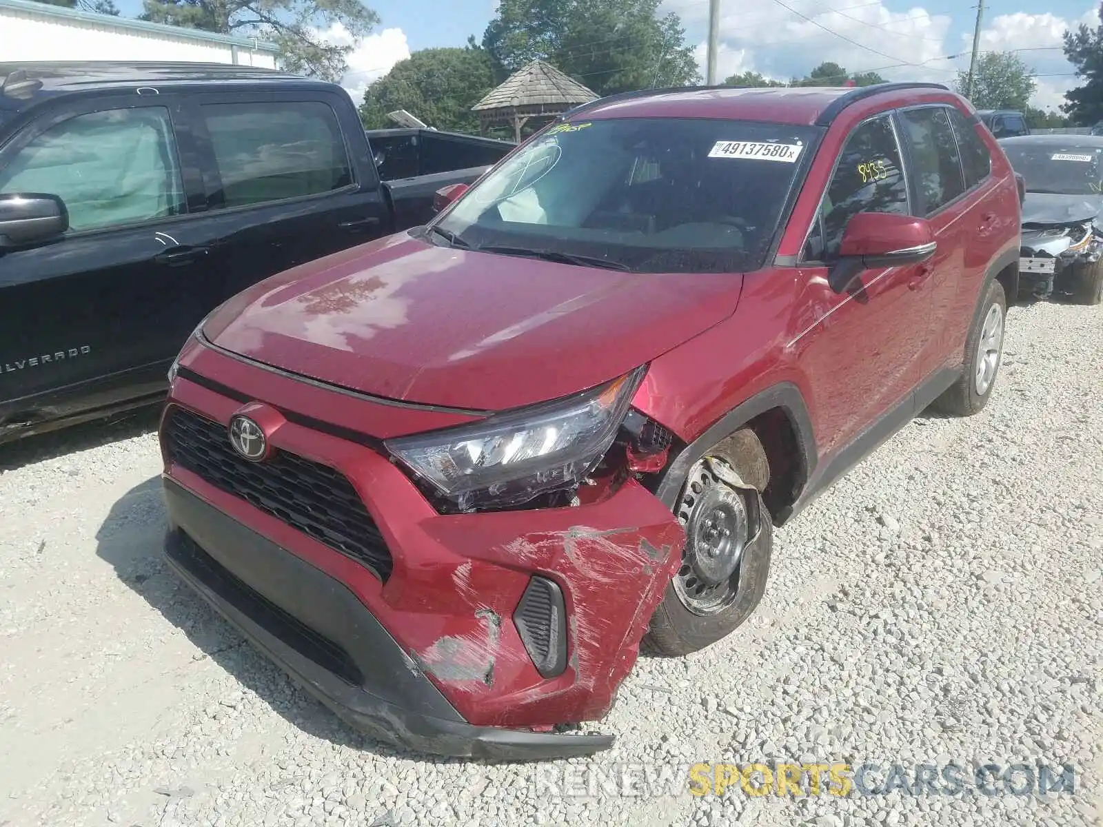 2 Photograph of a damaged car 2T3K1RFV7LC055284 TOYOTA RAV4 2020