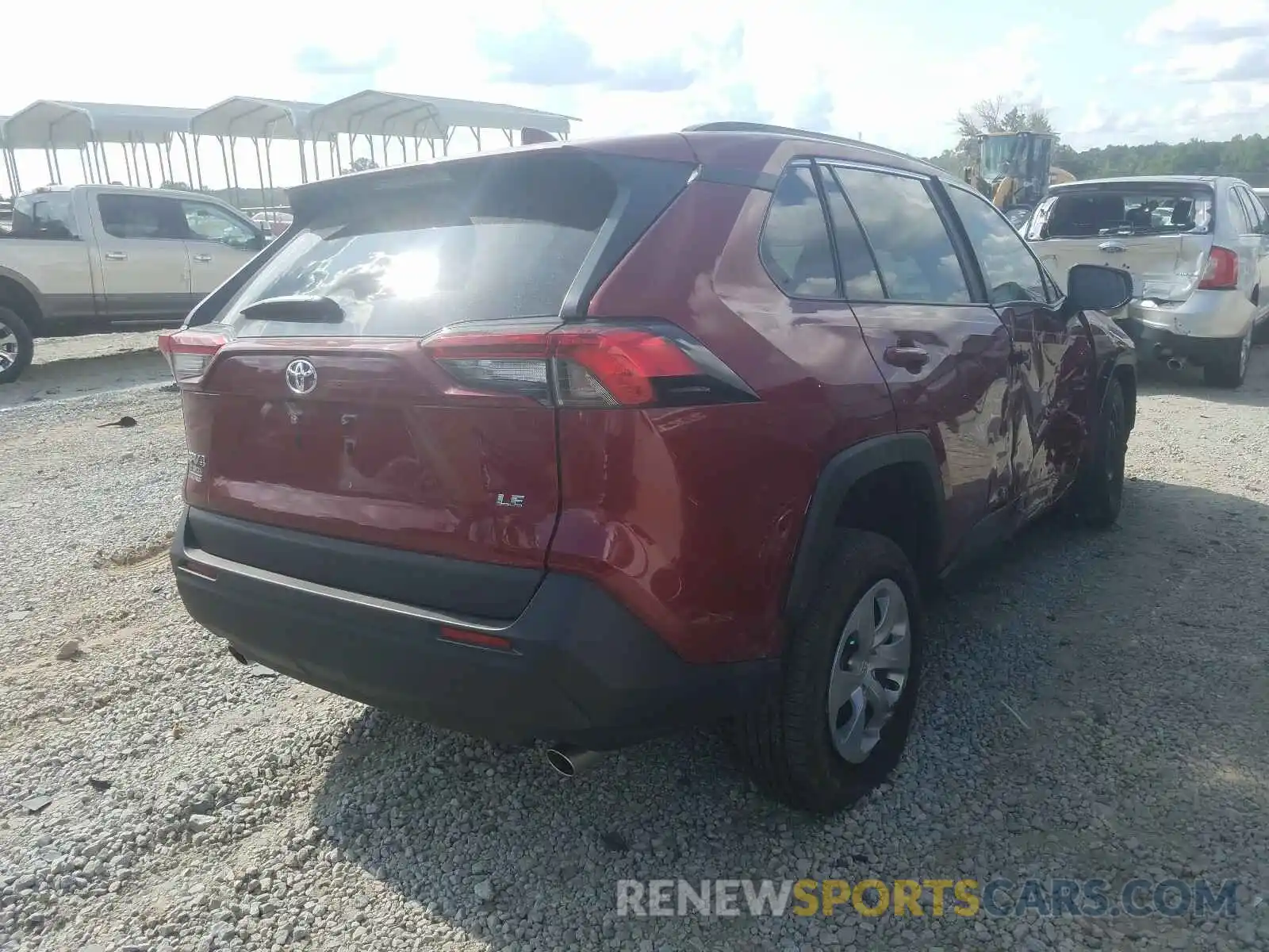 4 Photograph of a damaged car 2T3K1RFV7LC055284 TOYOTA RAV4 2020