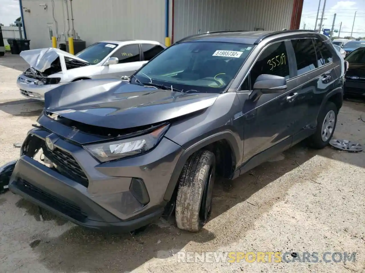 2 Photograph of a damaged car 2T3K1RFV7LC057780 TOYOTA RAV4 2020