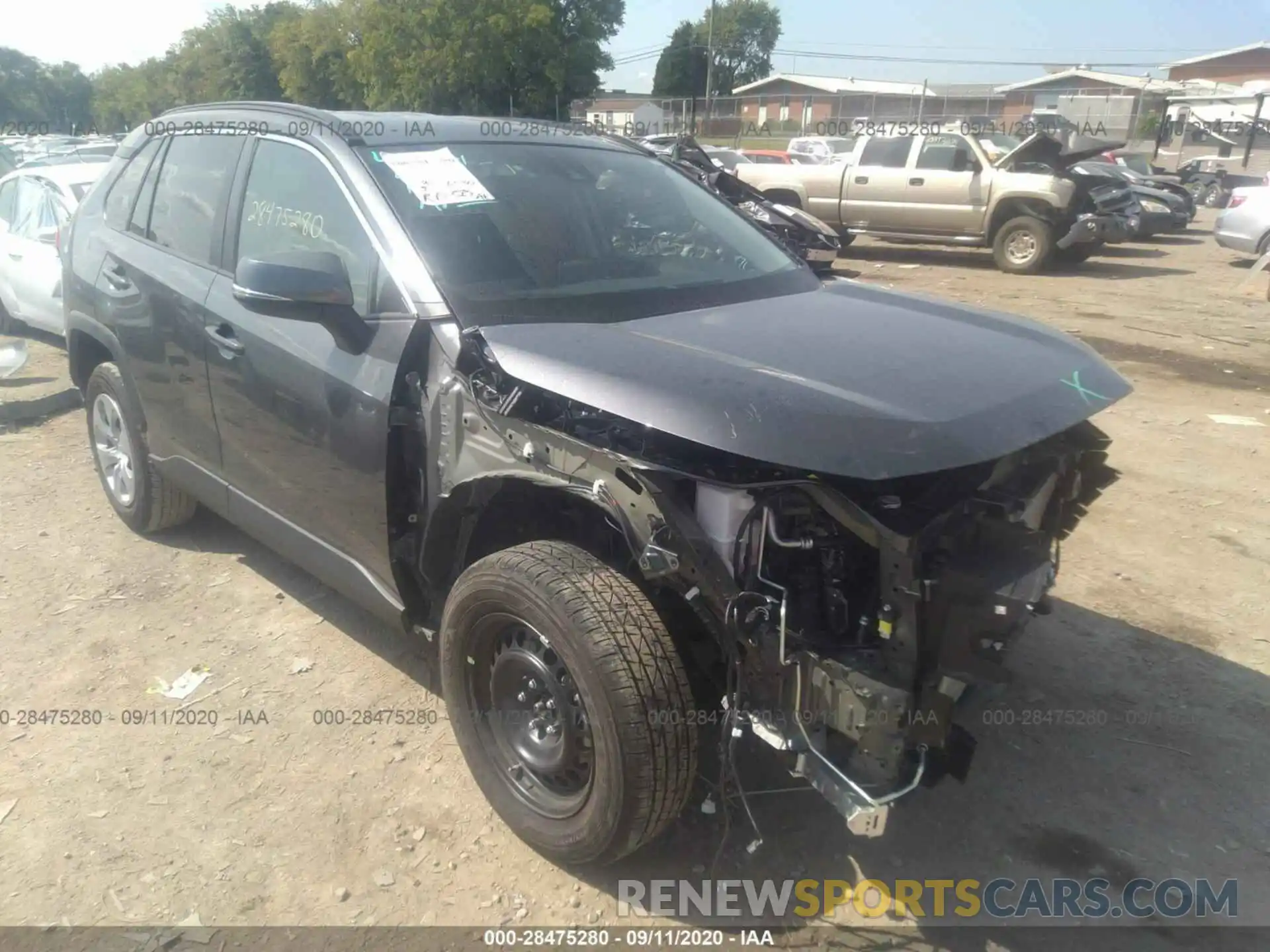 1 Photograph of a damaged car 2T3K1RFV7LC064289 TOYOTA RAV4 2020