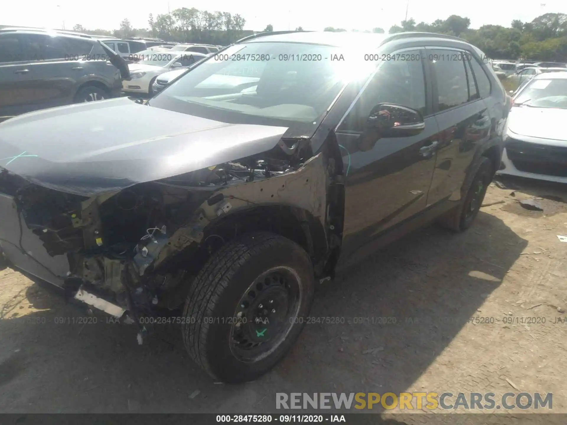 2 Photograph of a damaged car 2T3K1RFV7LC064289 TOYOTA RAV4 2020