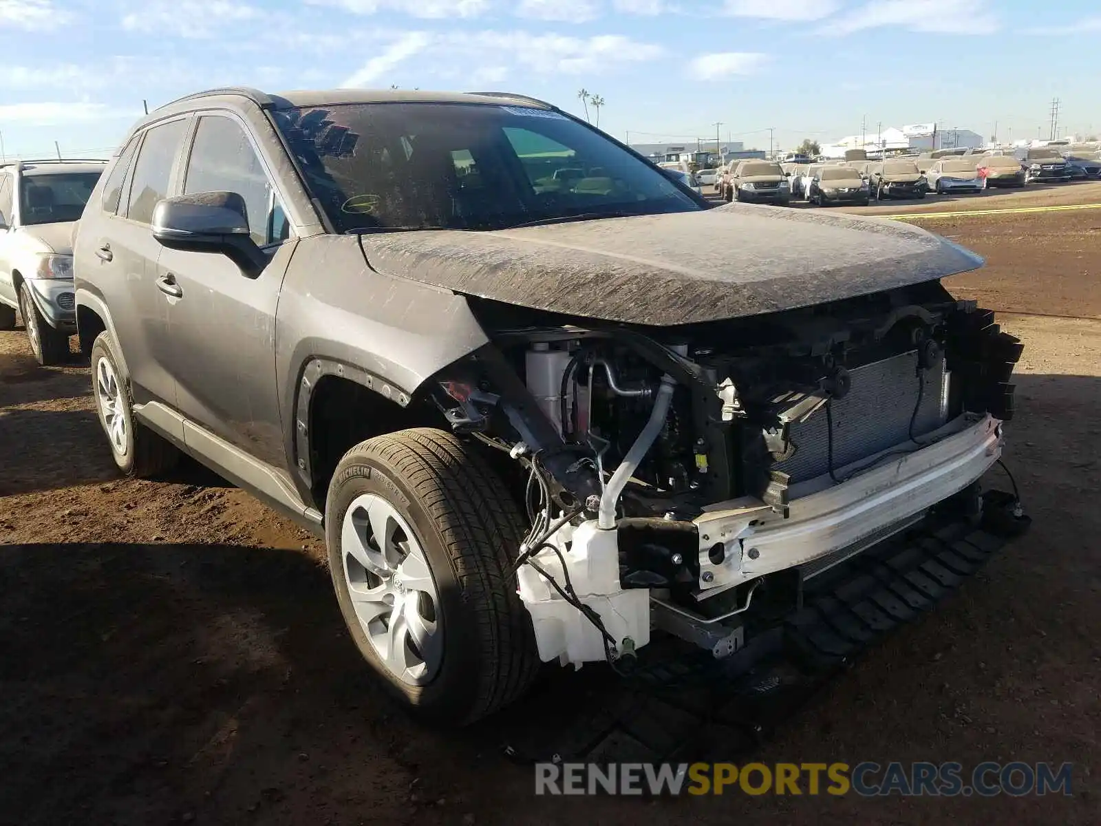 1 Photograph of a damaged car 2T3K1RFV7LW059186 TOYOTA RAV4 2020