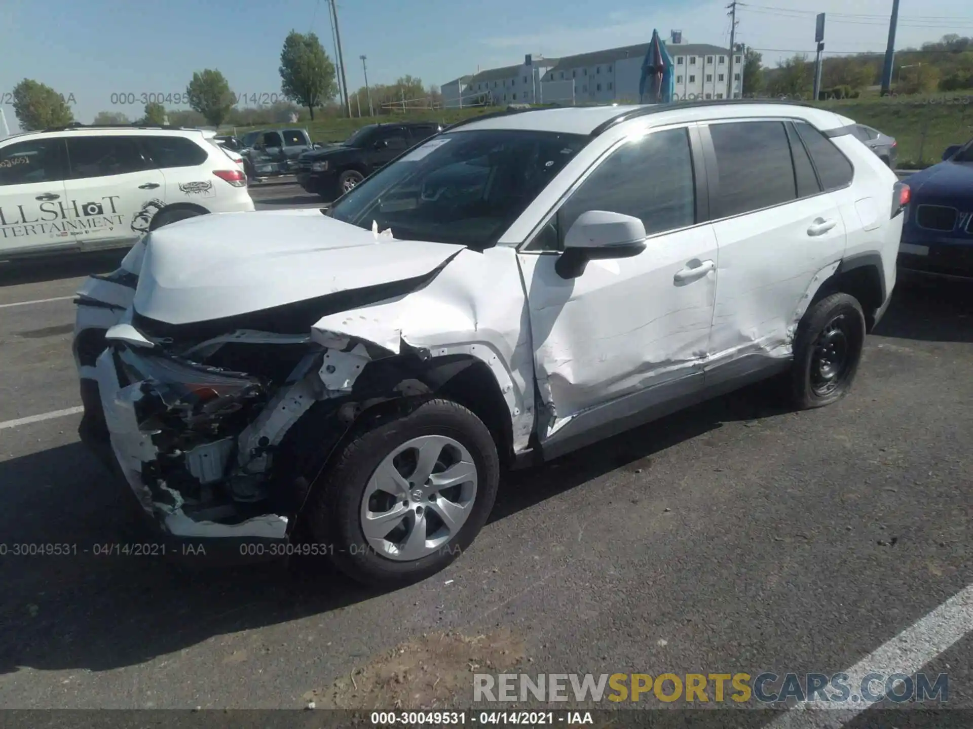 2 Photograph of a damaged car 2T3K1RFV8LW090463 TOYOTA RAV4 2020