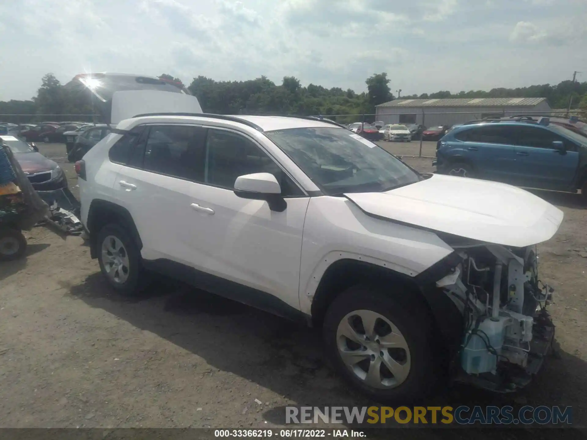 1 Photograph of a damaged car 2T3K1RFV8LW100697 TOYOTA RAV4 2020