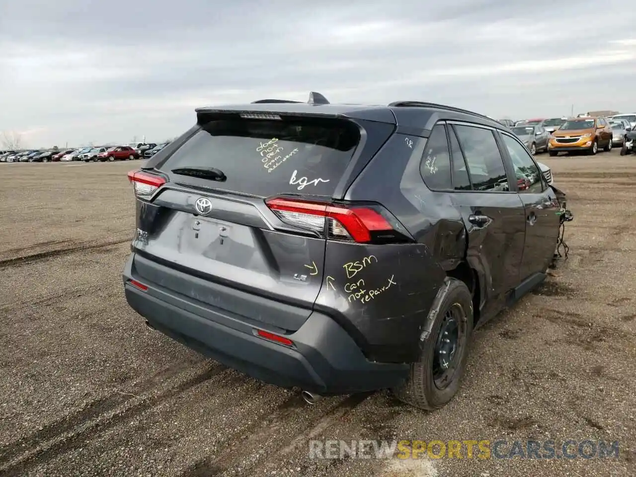 4 Photograph of a damaged car 2T3K1RFV9LC048854 TOYOTA RAV4 2020