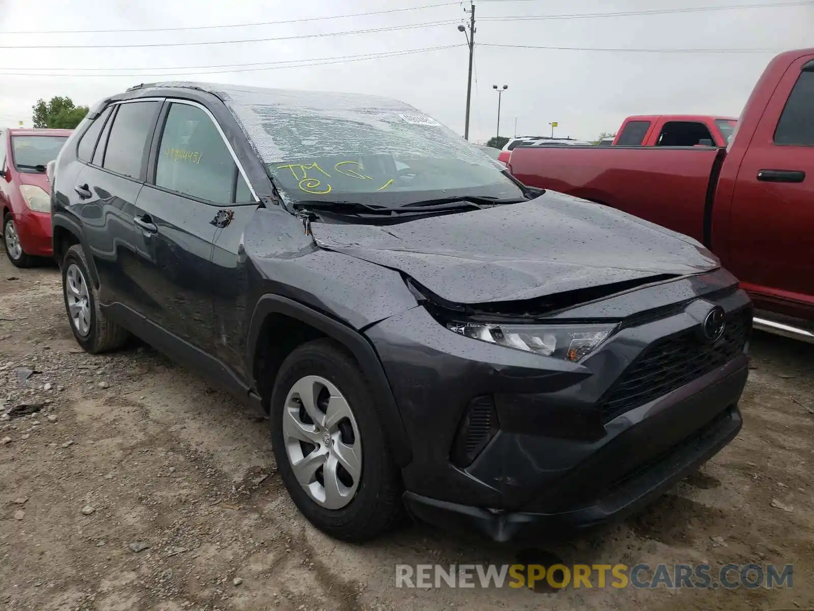 1 Photograph of a damaged car 2T3K1RFV9LC065010 TOYOTA RAV4 2020