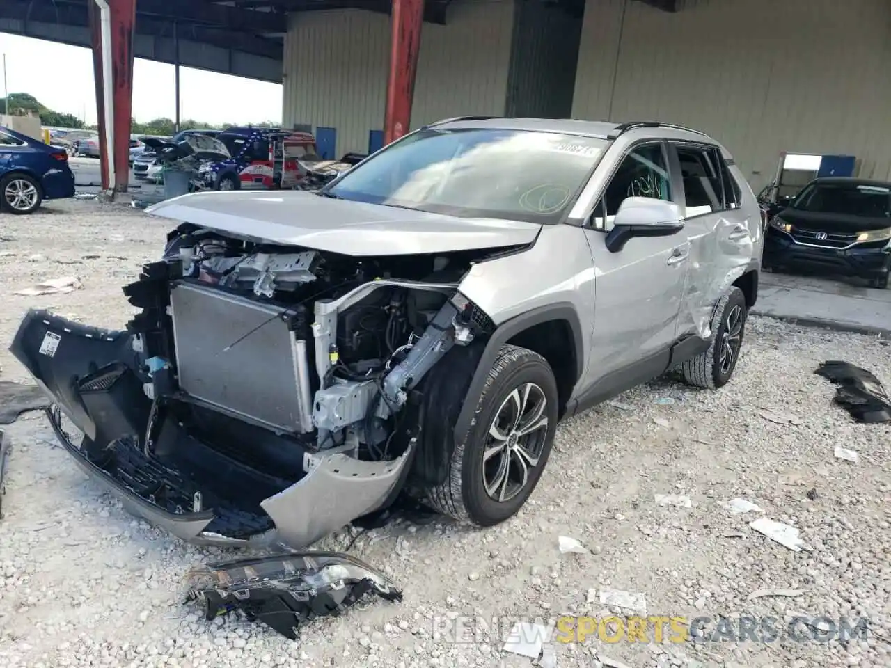 2 Photograph of a damaged car 2T3K1RFV9LC077951 TOYOTA RAV4 2020