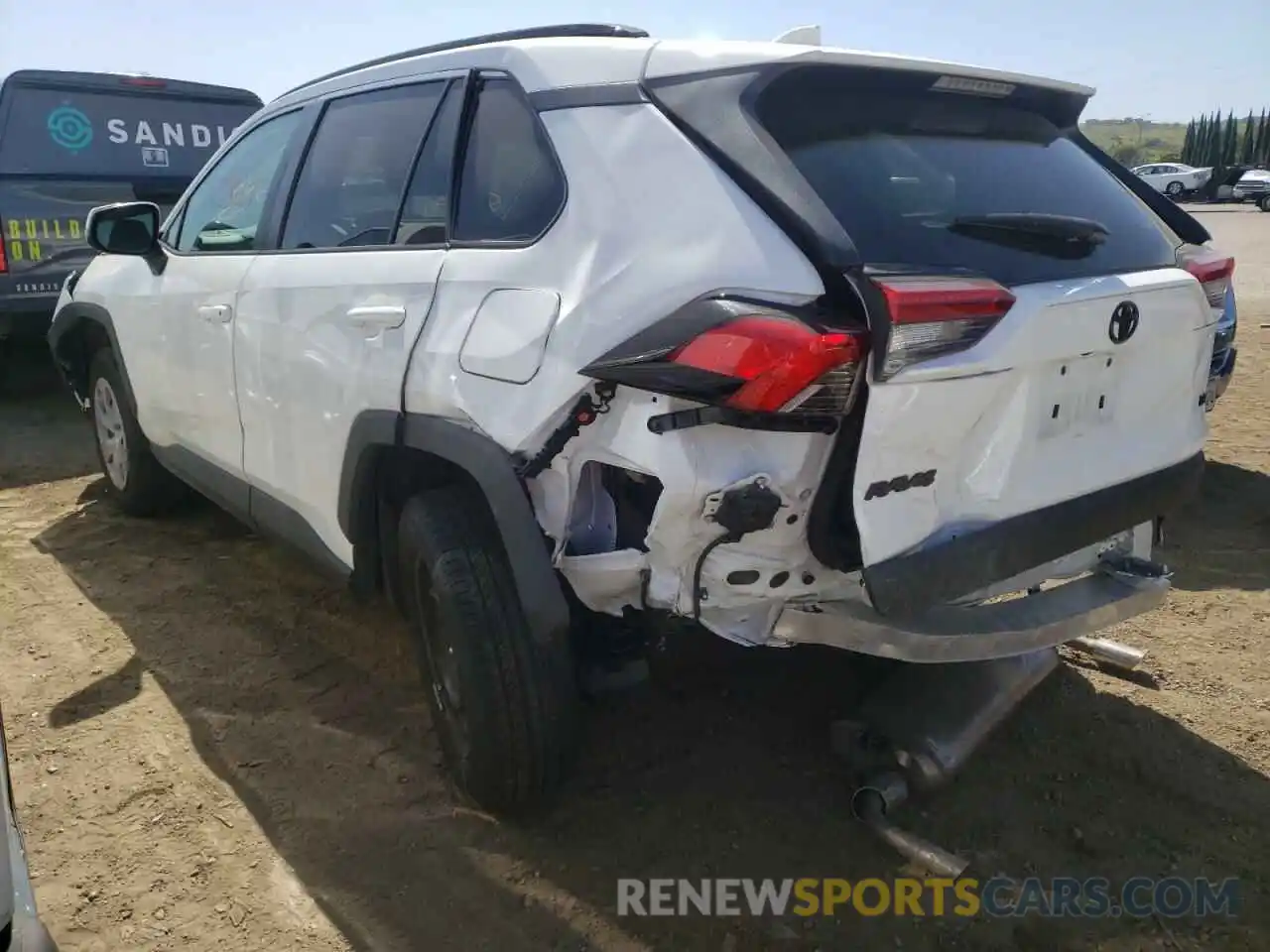 3 Photograph of a damaged car 2T3K1RFV9LW068908 TOYOTA RAV4 2020