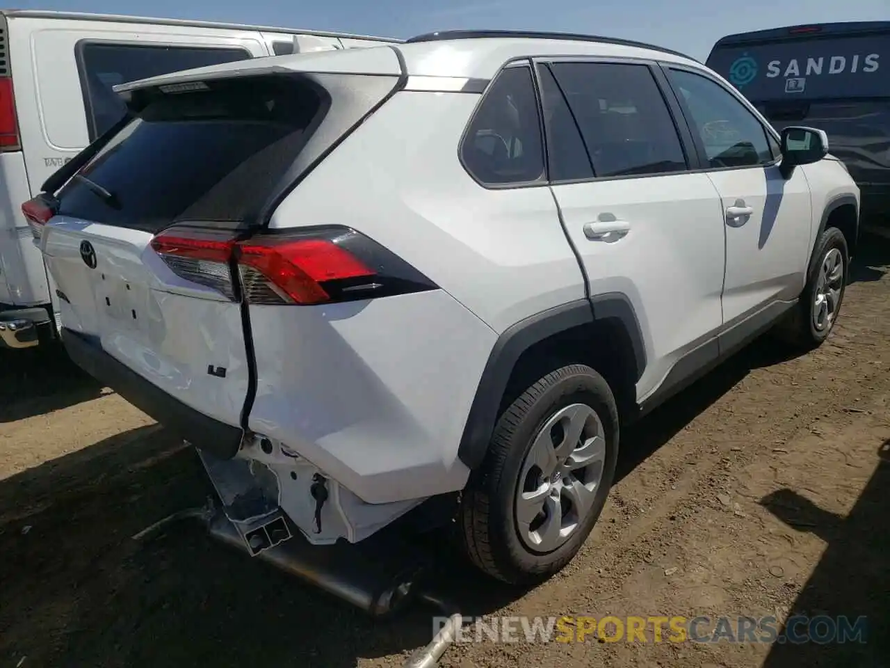 4 Photograph of a damaged car 2T3K1RFV9LW068908 TOYOTA RAV4 2020