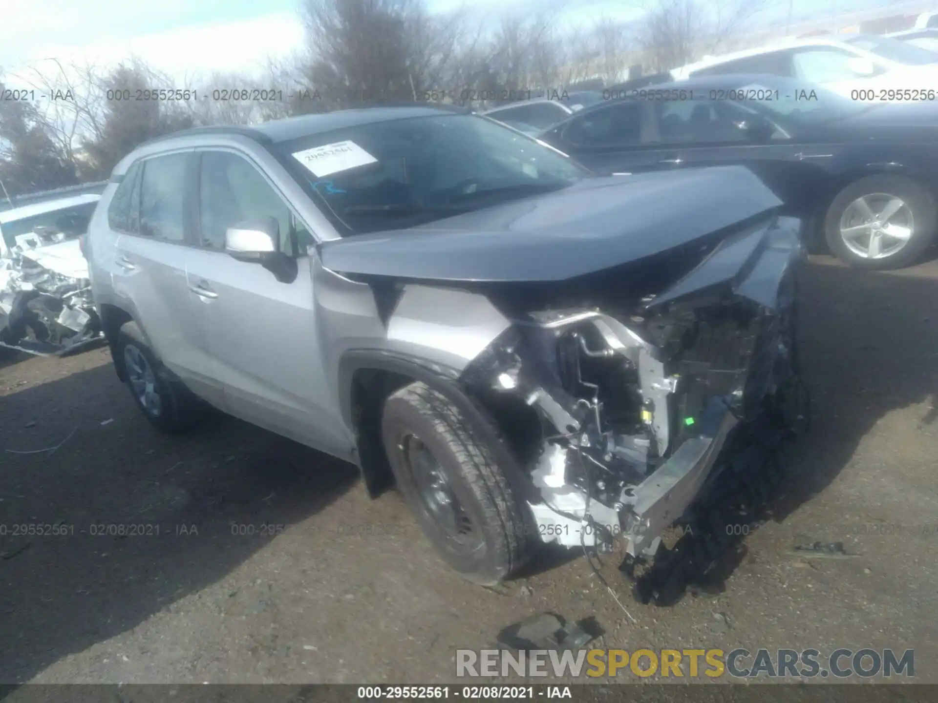 1 Photograph of a damaged car 2T3K1RFVXLC049172 TOYOTA RAV4 2020