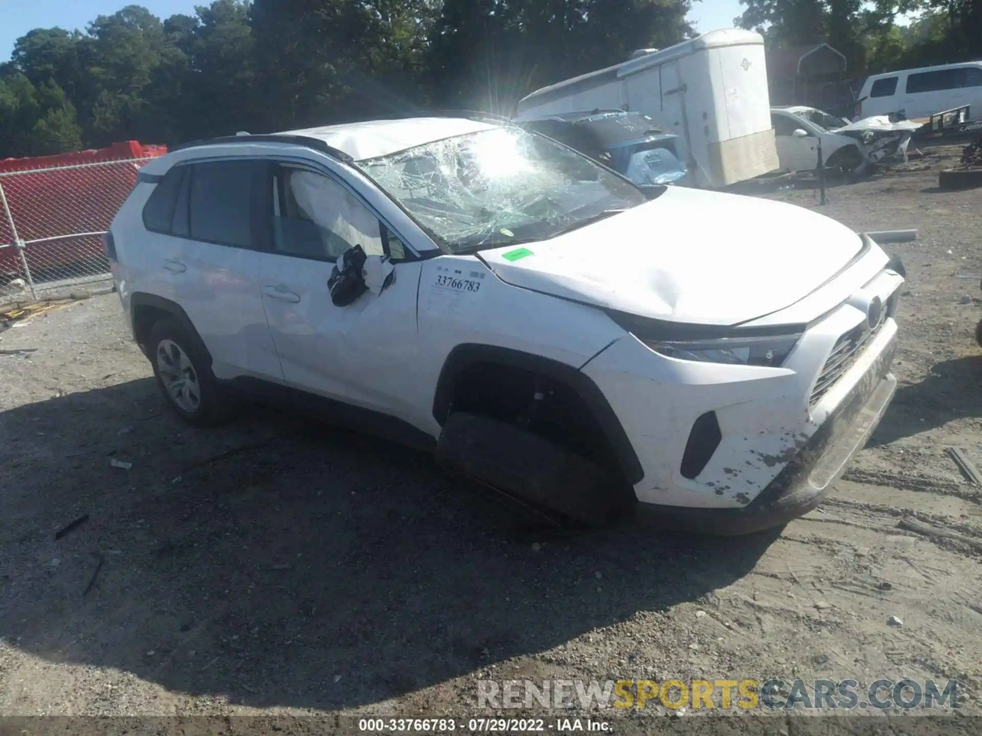 1 Photograph of a damaged car 2T3K1RFVXLC062214 TOYOTA RAV4 2020