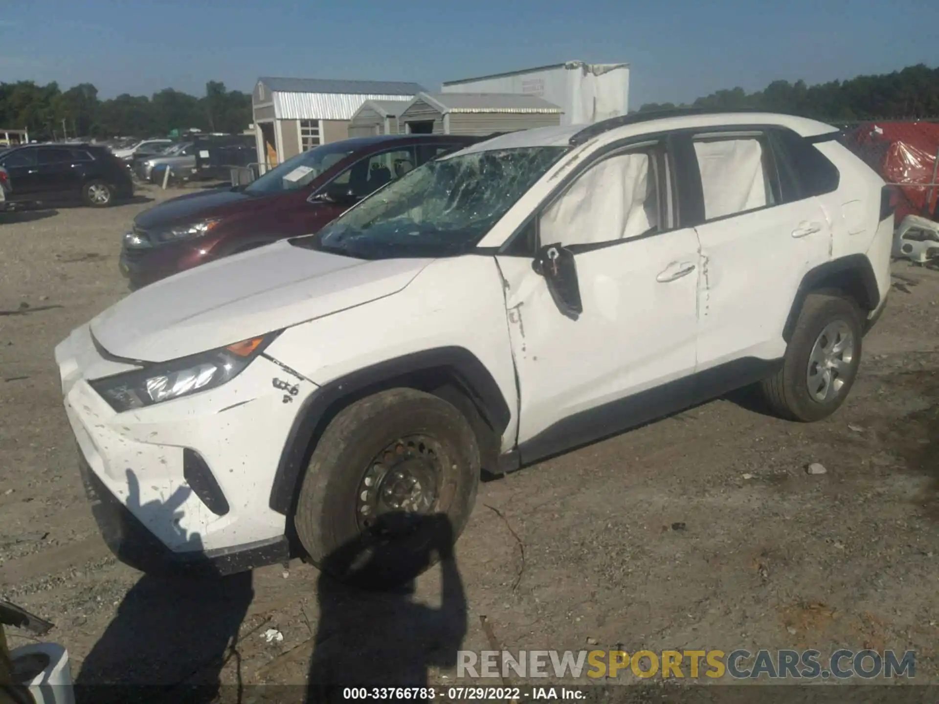 2 Photograph of a damaged car 2T3K1RFVXLC062214 TOYOTA RAV4 2020