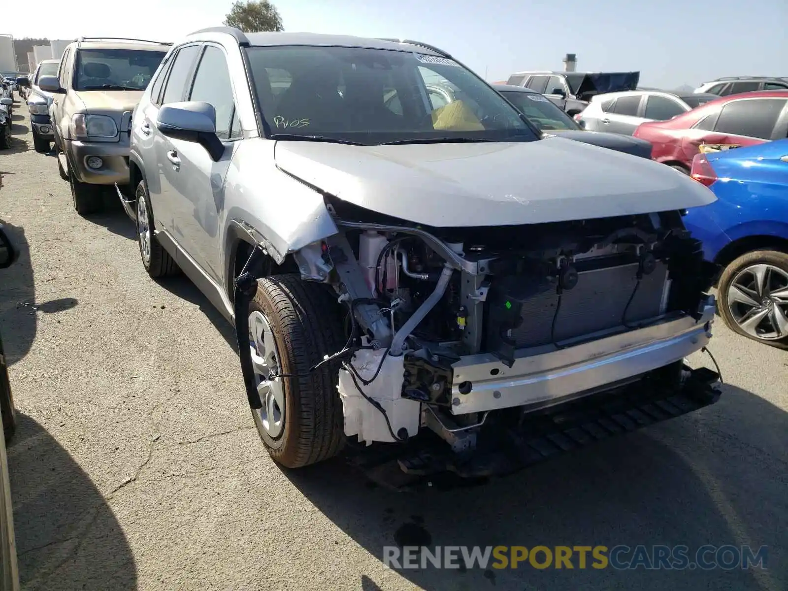 1 Photograph of a damaged car 2T3K1RFVXLW064883 TOYOTA RAV4 2020