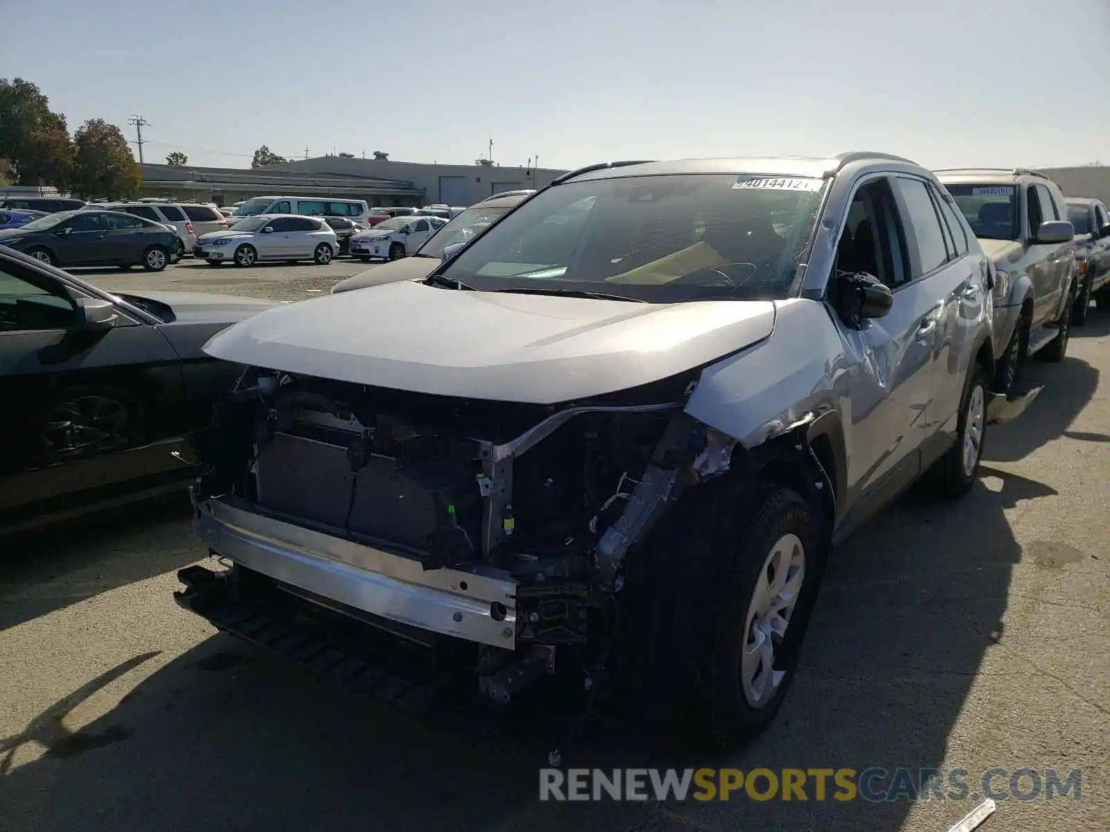 2 Photograph of a damaged car 2T3K1RFVXLW064883 TOYOTA RAV4 2020