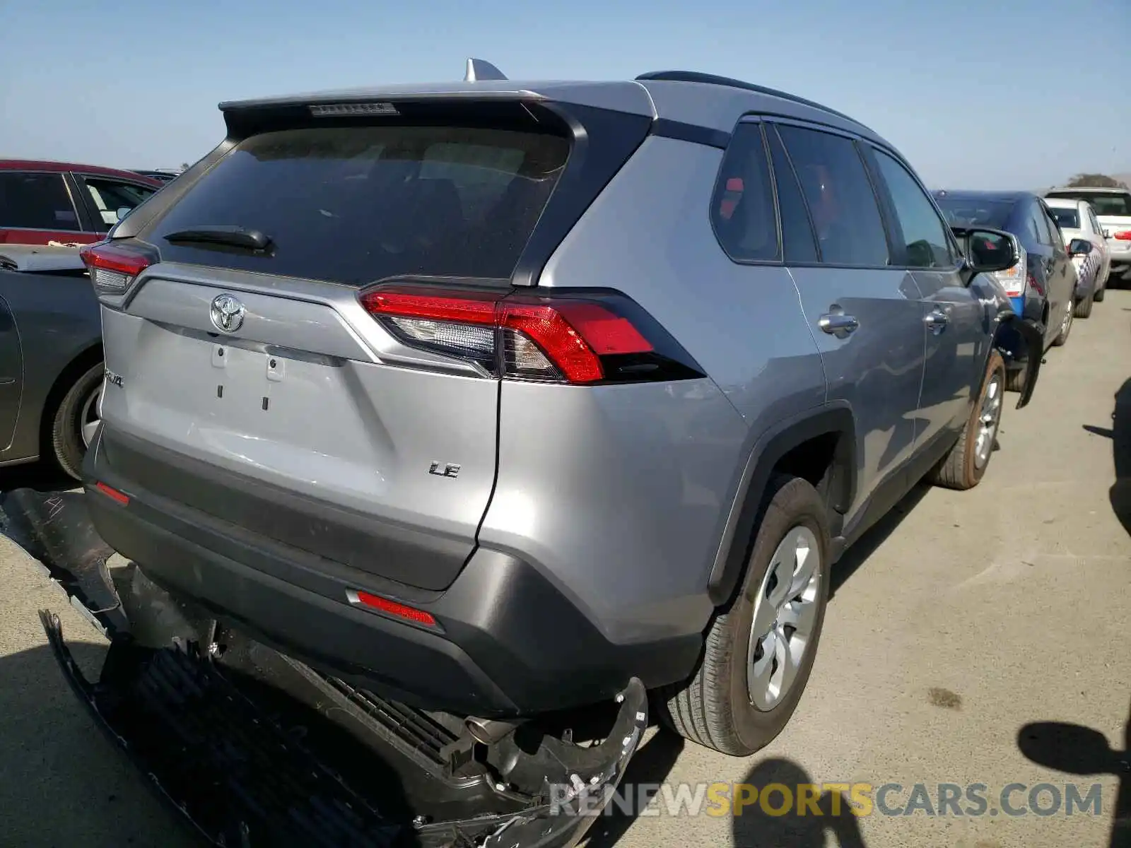 4 Photograph of a damaged car 2T3K1RFVXLW064883 TOYOTA RAV4 2020