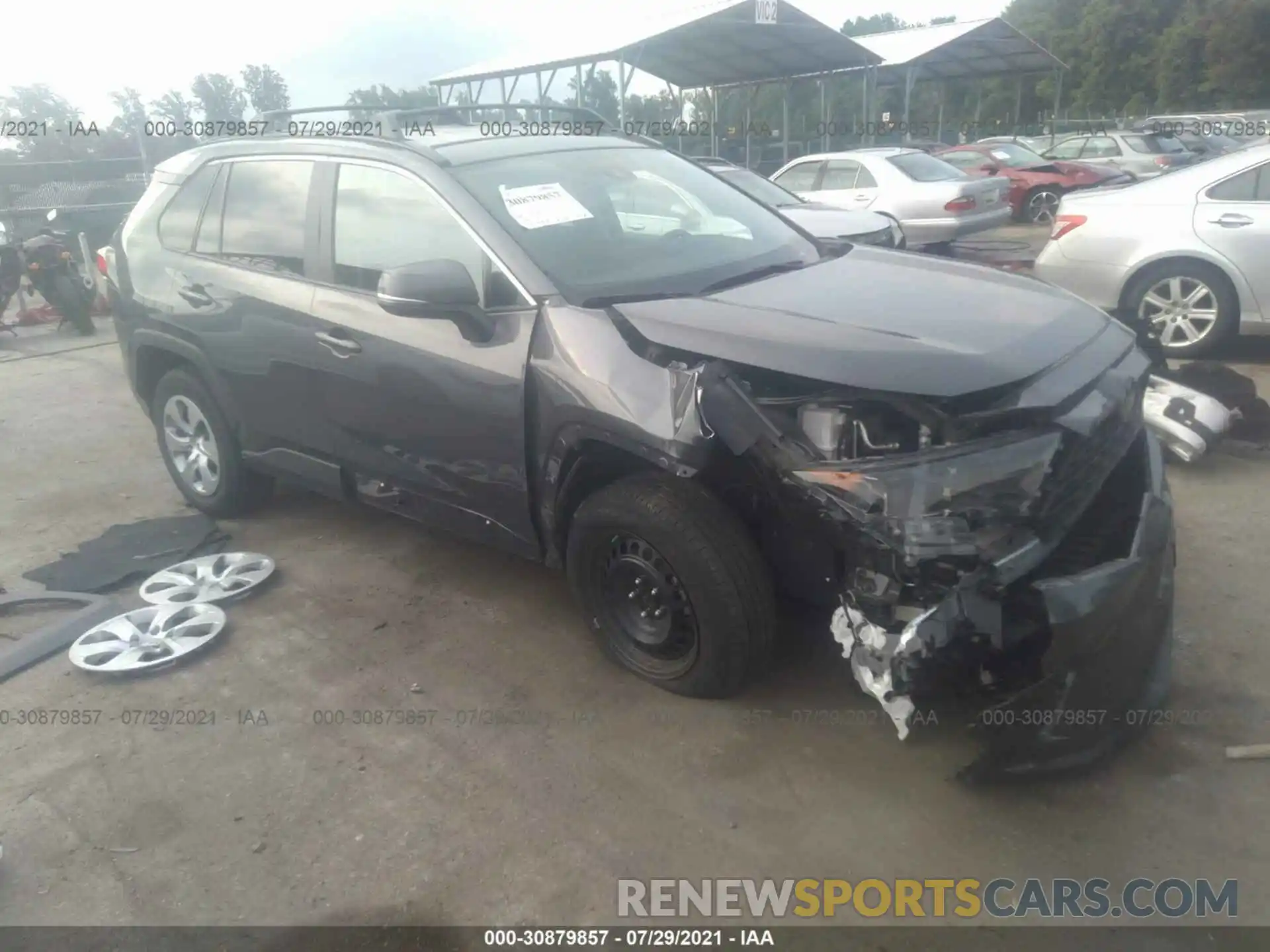 1 Photograph of a damaged car 2T3K1RFVXLW070764 TOYOTA RAV4 2020