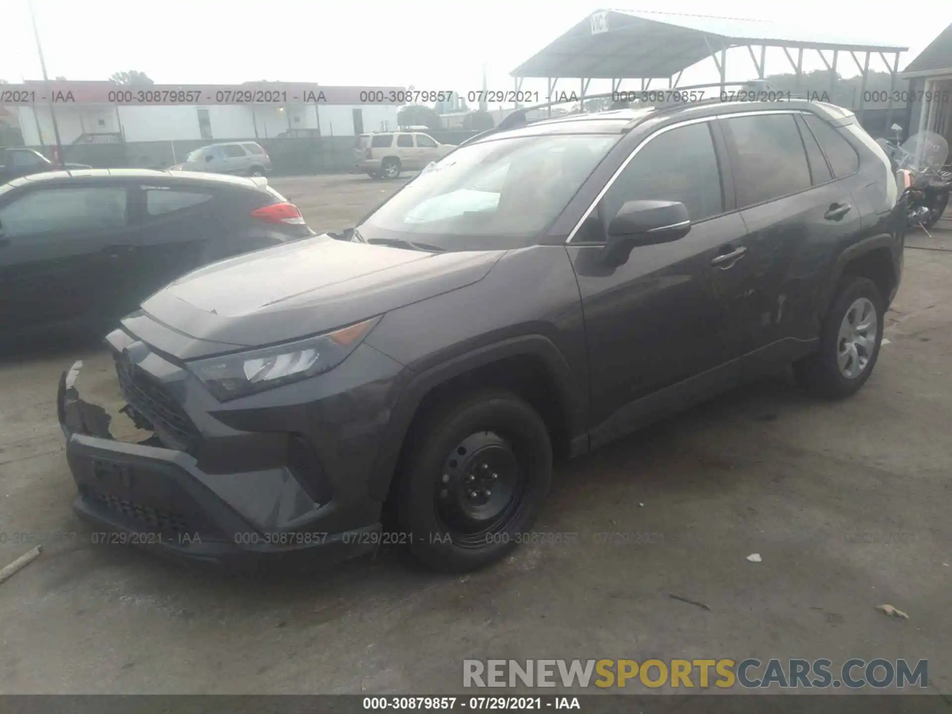 2 Фотография поврежденного автомобиля 2T3K1RFVXLW070764 TOYOTA RAV4 2020