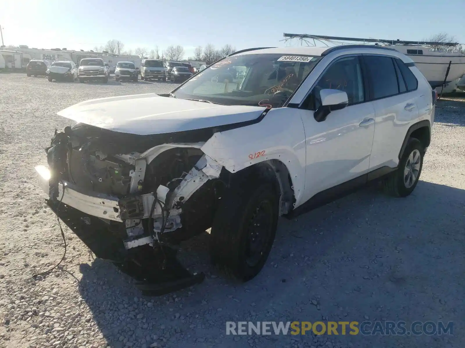 2 Photograph of a damaged car 2T3K1RFVXLW080601 TOYOTA RAV4 2020