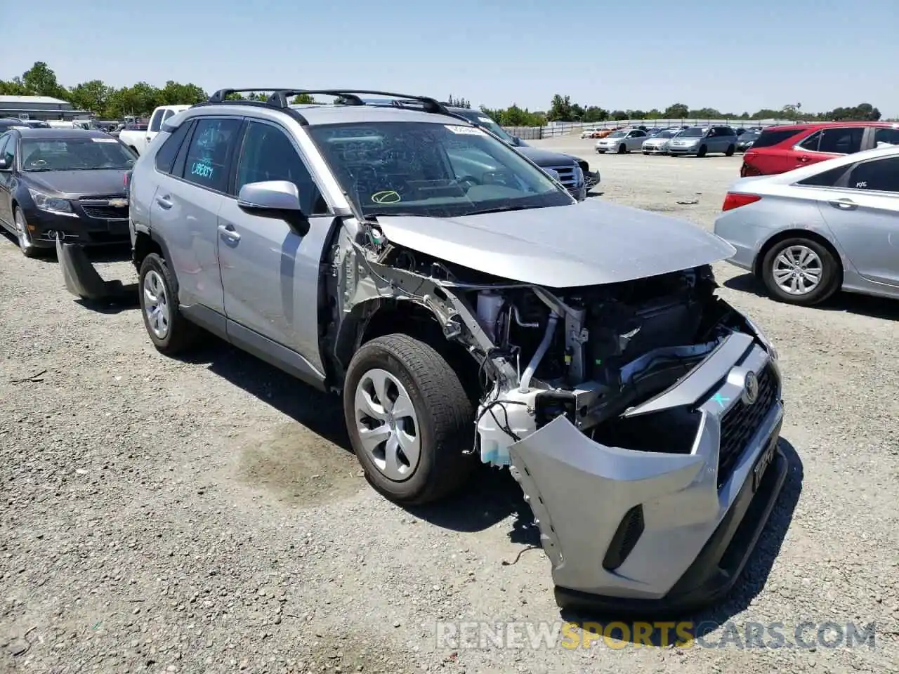 1 Photograph of a damaged car 2T3K1RFVXLW081618 TOYOTA RAV4 2020