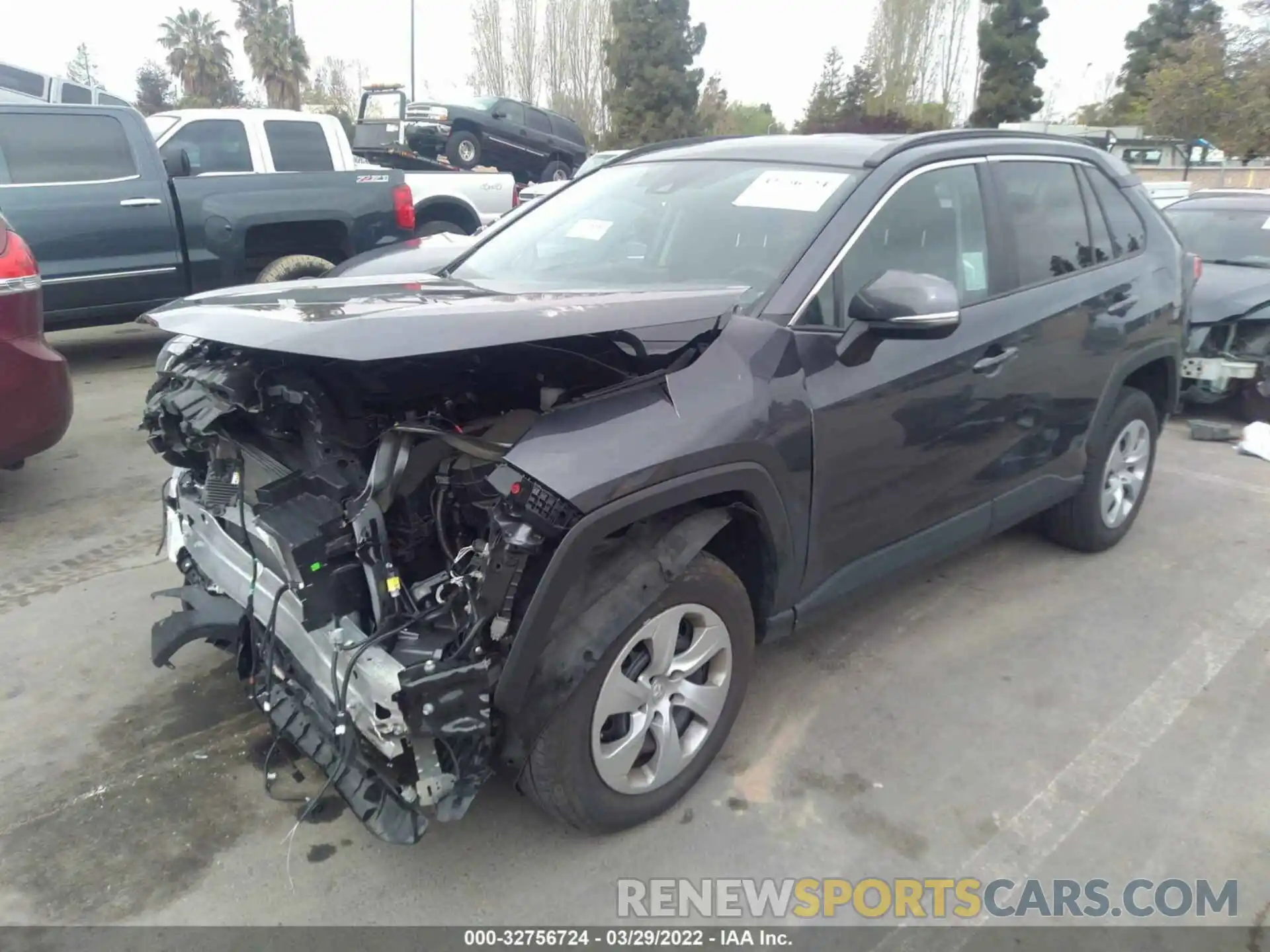 2 Photograph of a damaged car 2T3K1RFVXLW099746 TOYOTA RAV4 2020