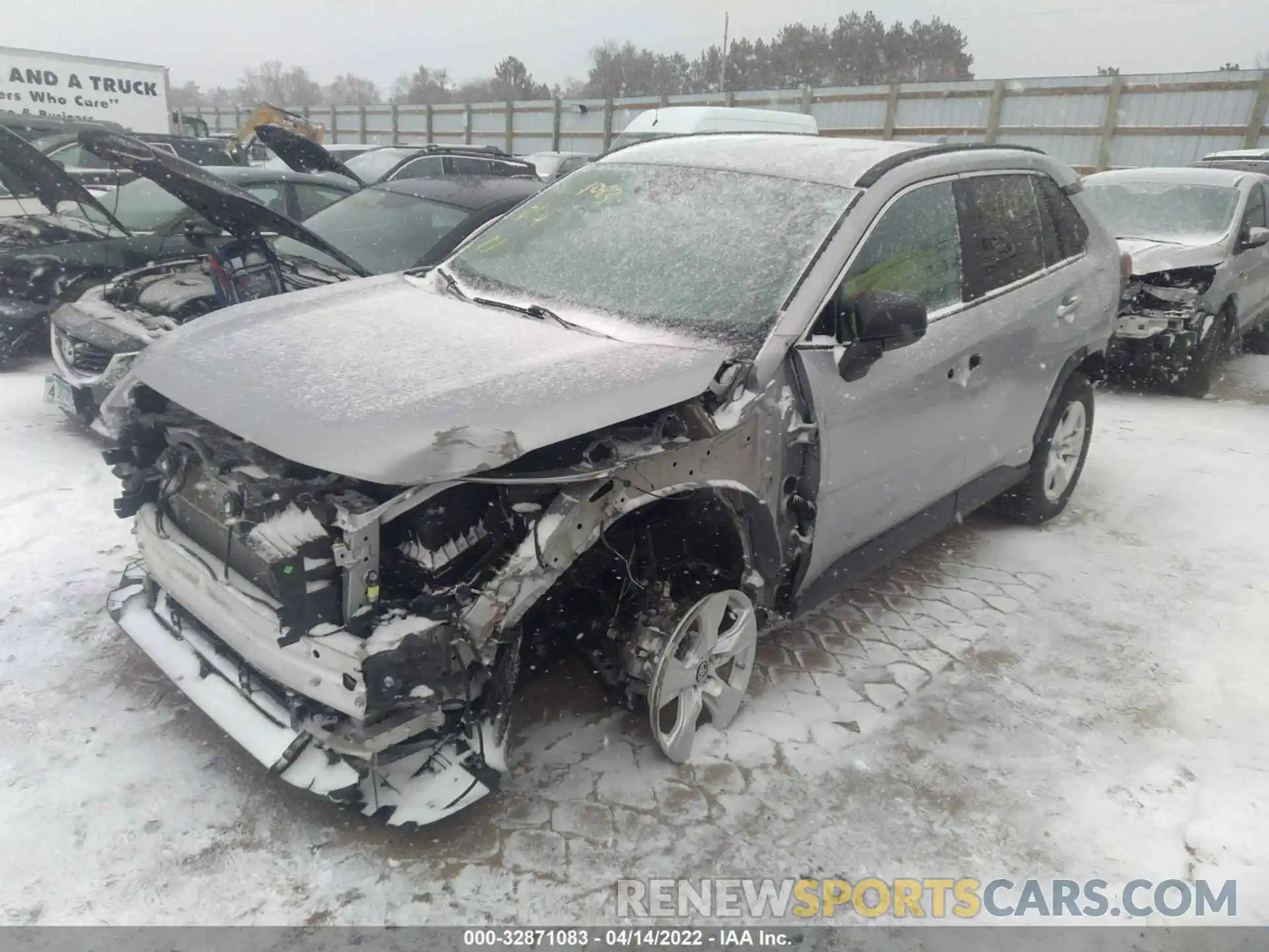 2 Photograph of a damaged car 2T3L6RFV3LW001355 TOYOTA RAV4 2020