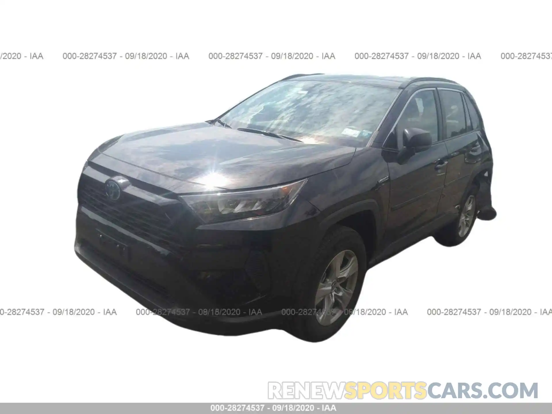 2 Photograph of a damaged car 2T3LWRFV0LW063117 TOYOTA RAV4 2020