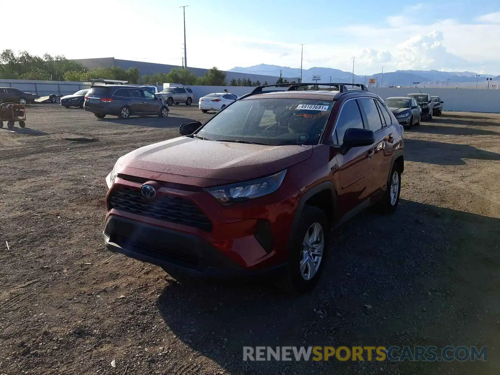 2 Photograph of a damaged car 2T3LWRFV3LW049938 TOYOTA RAV4 2020