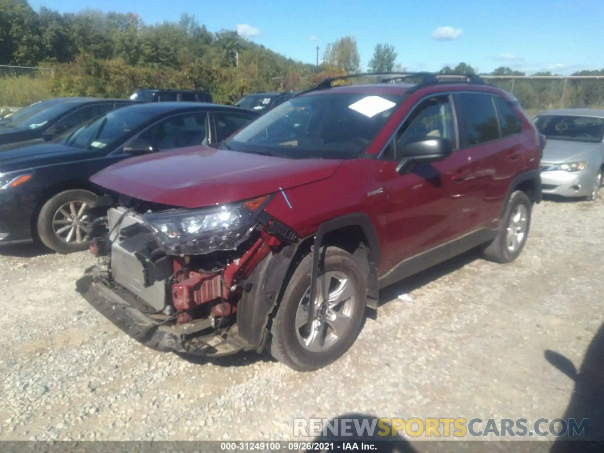 2 Photograph of a damaged car 2T3LWRFV5LW065204 TOYOTA RAV4 2020