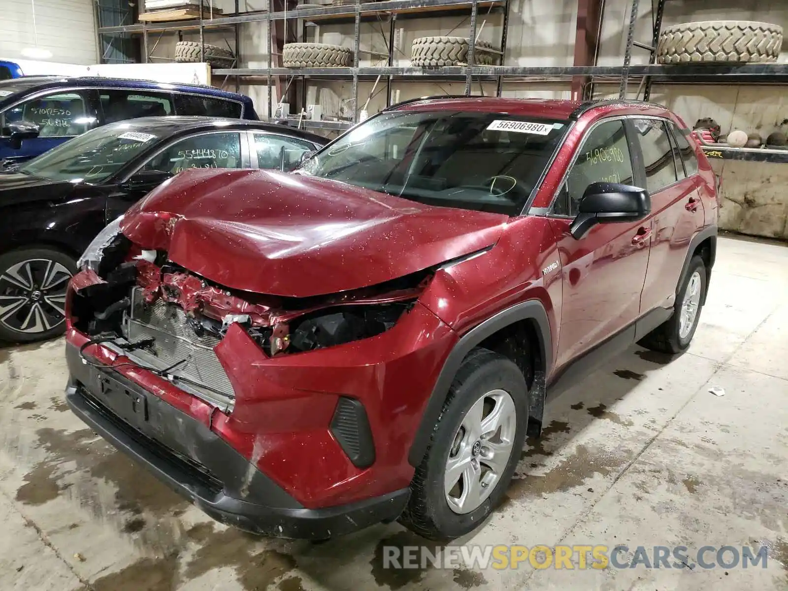 2 Photograph of a damaged car 2T3LWRFV6LW050386 TOYOTA RAV4 2020