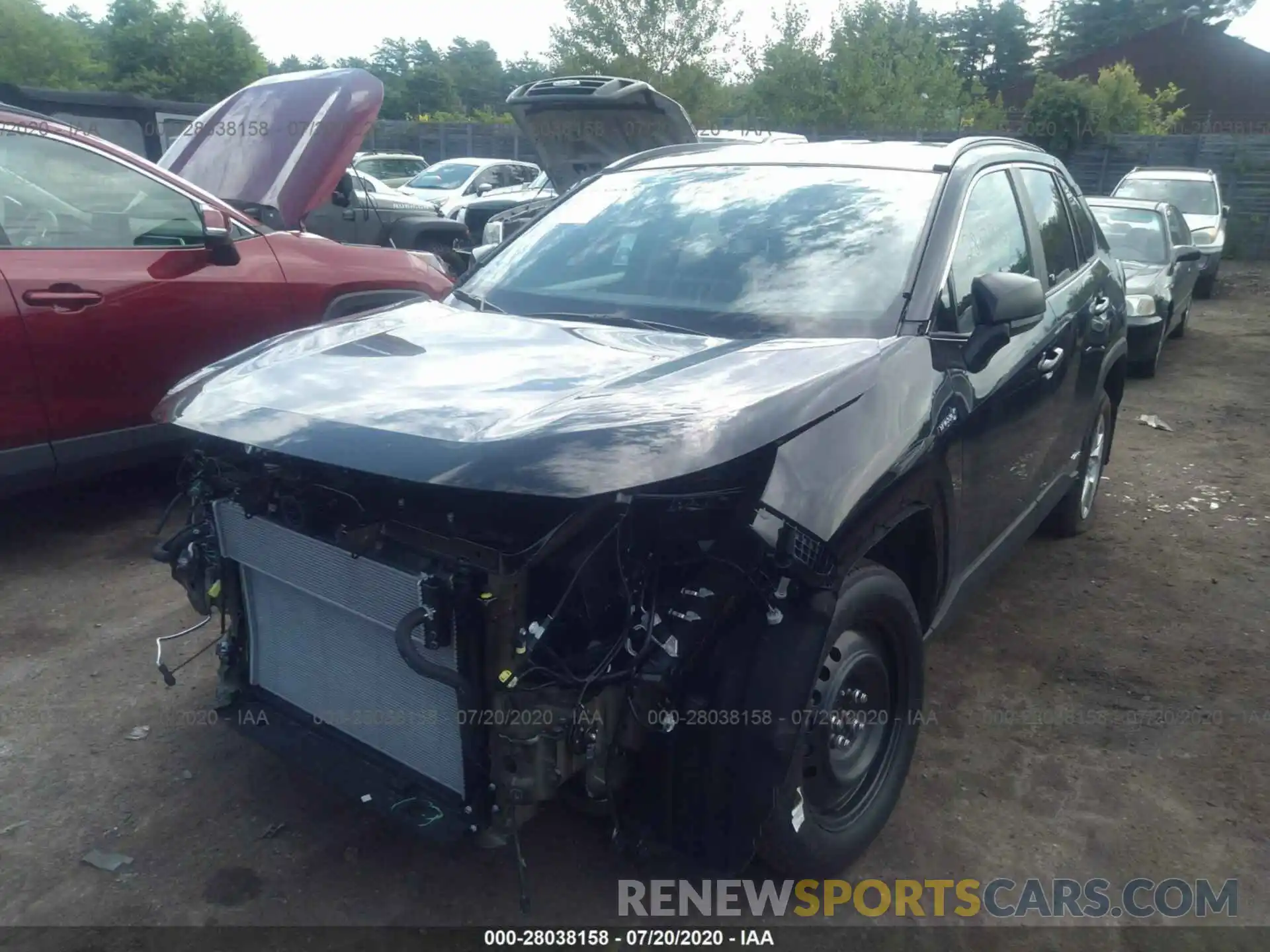 2 Photograph of a damaged car 2T3LWRFV6LW066734 TOYOTA RAV4 2020