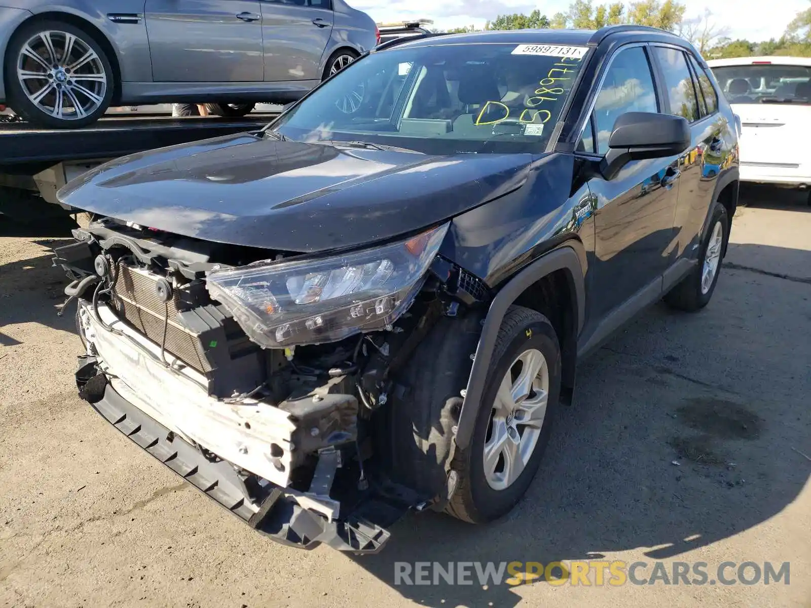 2 Photograph of a damaged car 2T3LWRFV7LW055919 TOYOTA RAV4 2020