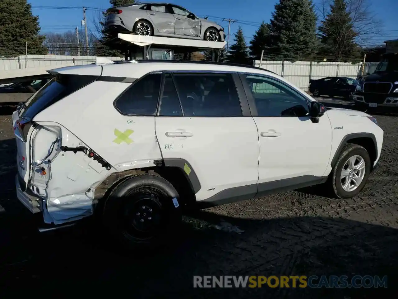 3 Фотография поврежденного автомобиля 2T3LWRFV7LW066287 TOYOTA RAV4 2020