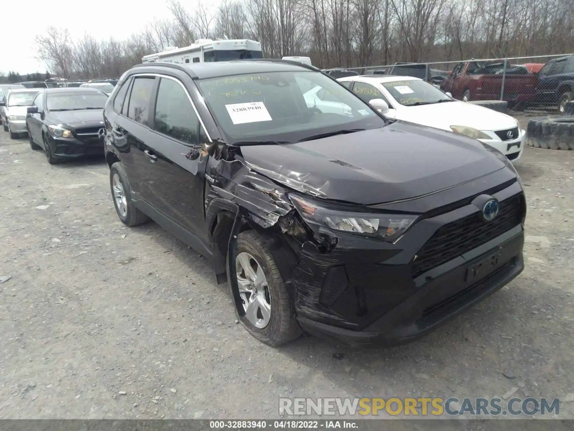 1 Photograph of a damaged car 2T3LWRFV8LW053435 TOYOTA RAV4 2020