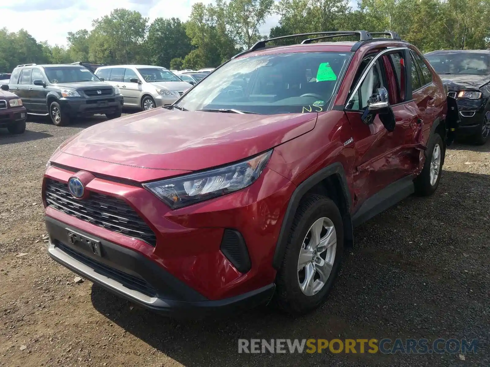 2 Photograph of a damaged car 2T3MWRFV1LW048257 TOYOTA RAV4 2020