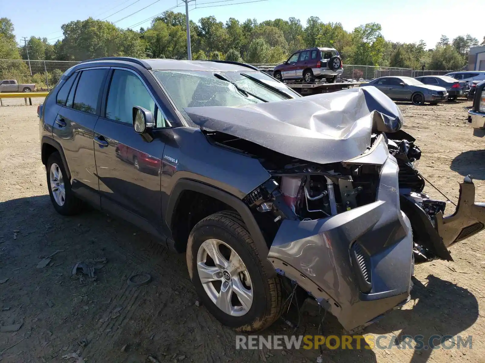 1 Photograph of a damaged car 2T3MWRFV1LW054219 TOYOTA RAV4 2020