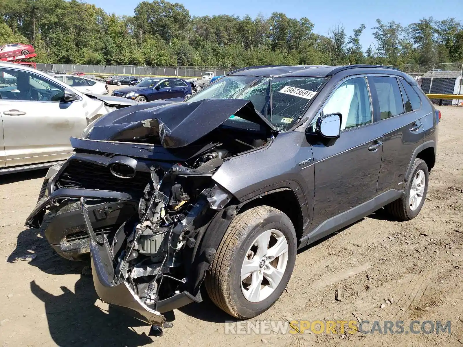 2 Photograph of a damaged car 2T3MWRFV1LW054219 TOYOTA RAV4 2020