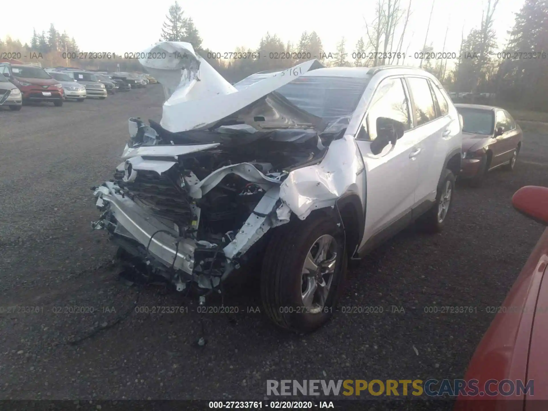 2 Photograph of a damaged car 2T3MWRFV1LW056293 TOYOTA RAV4 2020