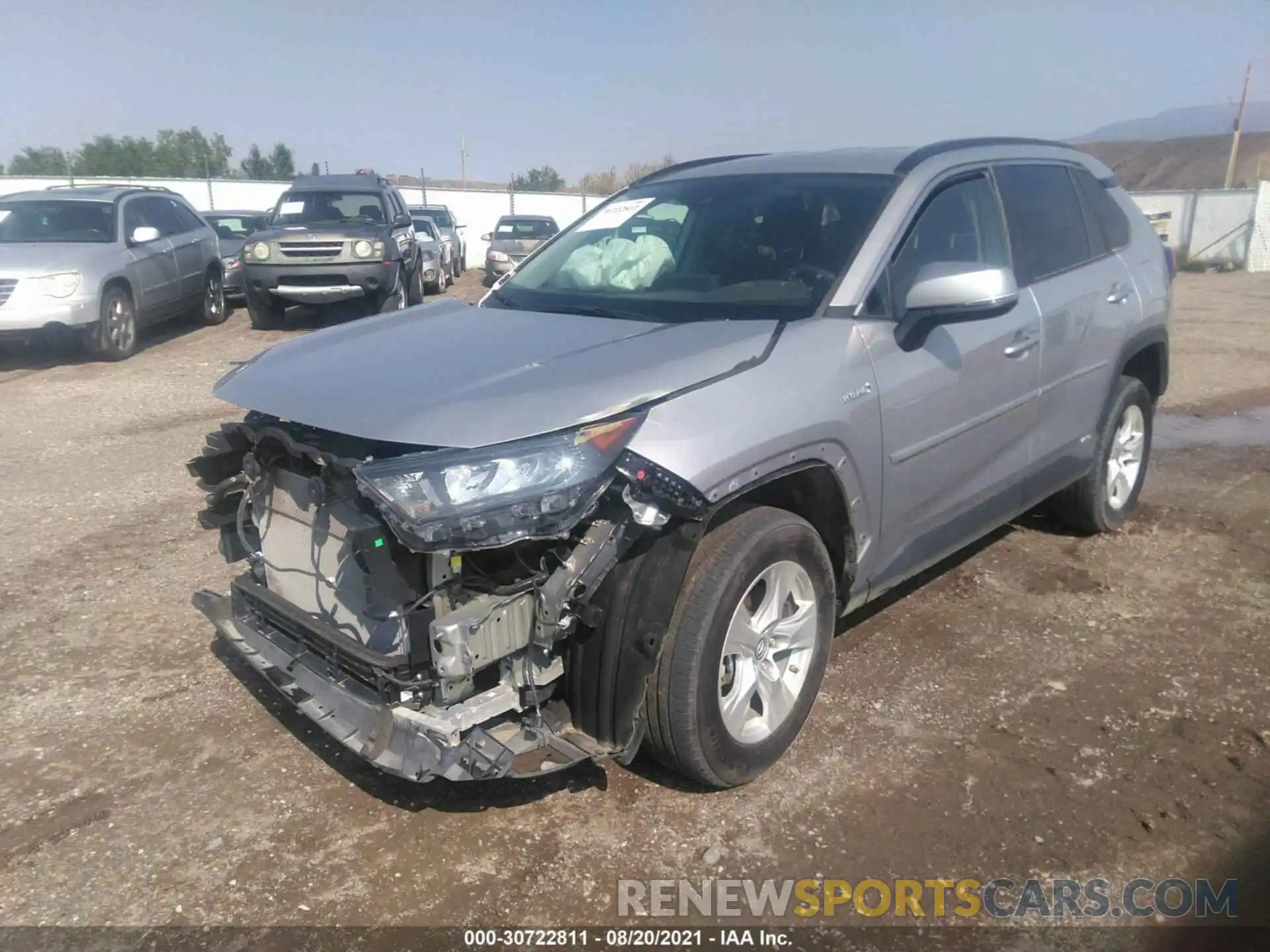 2 Photograph of a damaged car 2T3MWRFV1LW068444 TOYOTA RAV4 2020