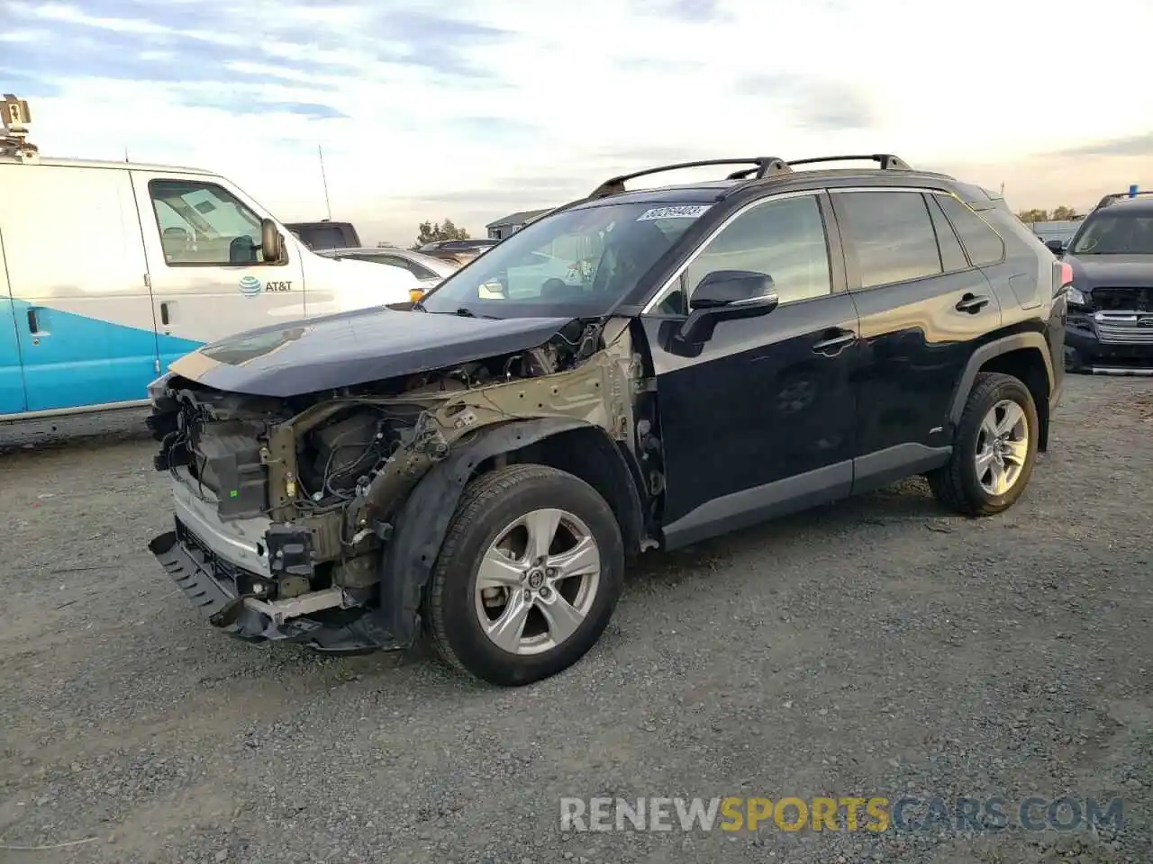 1 Photograph of a damaged car 2T3MWRFV2LW049515 TOYOTA RAV4 2020